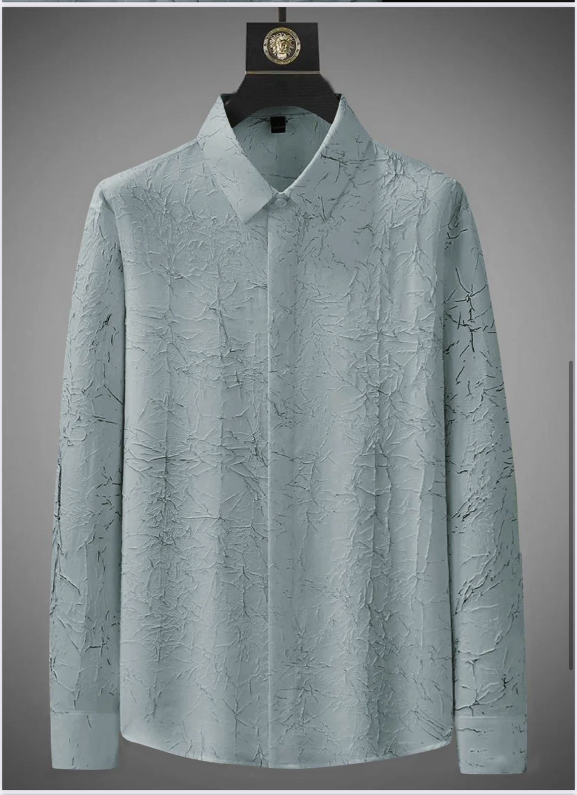 4496fc78-3683-4416-b881-26f217c68e94.jpg Men's Exclusive Grey Cotton Fabric Italian Crush Shirt