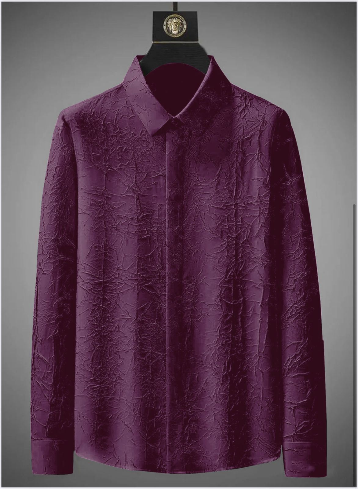 4b9a5548-af92-4c39-8801-f16409eb2fe5.jpg Men's Exclusive Wine Cotton Fabric Italian Crush Shirt