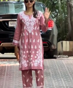 Bushra  Modal Straight Kurta Set